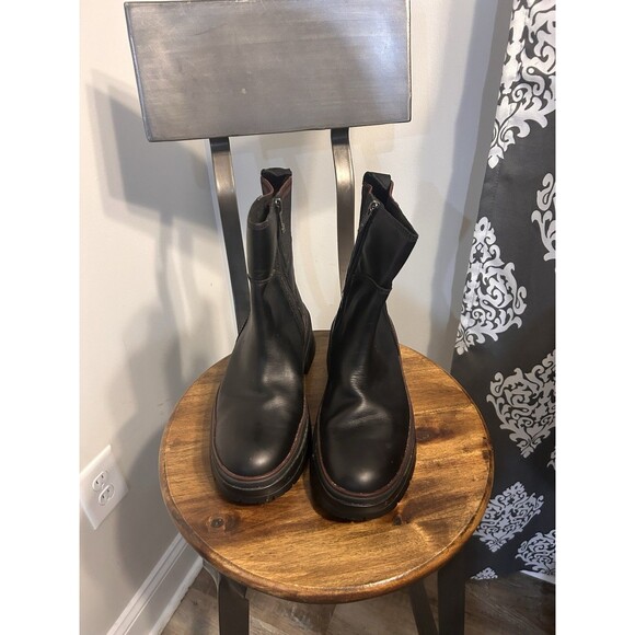 Timberland Malynn Waterproof Chelsea Boots Booties Women’s Size 9 Black Grunge - Picture 1 of 9